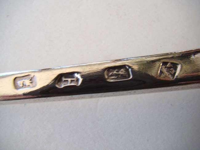 A rare and exceptionally large George I period silver Stuffing Spoon by Jane Lambe, London, 1723 — image 3